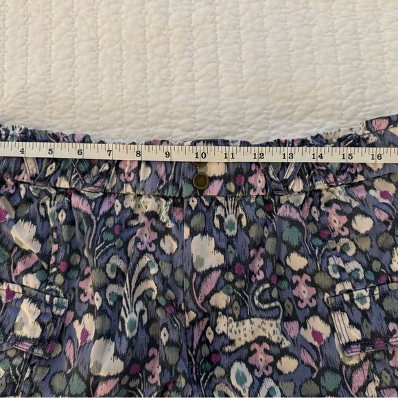Anthropologie Estelle Blue and Pink Cargo Shorts - Picture 2 of 7
